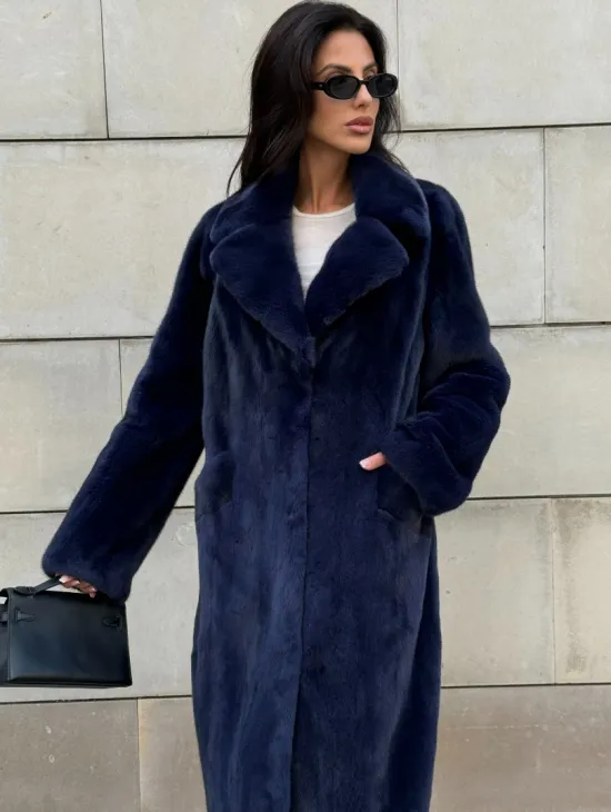 Норковая шуба цельный мех Saga furs - фото 6