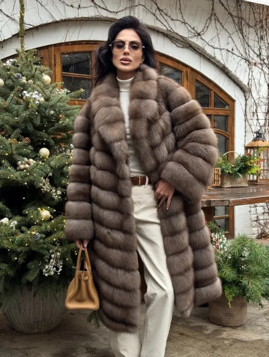 Манто из меха куницы - фото 0