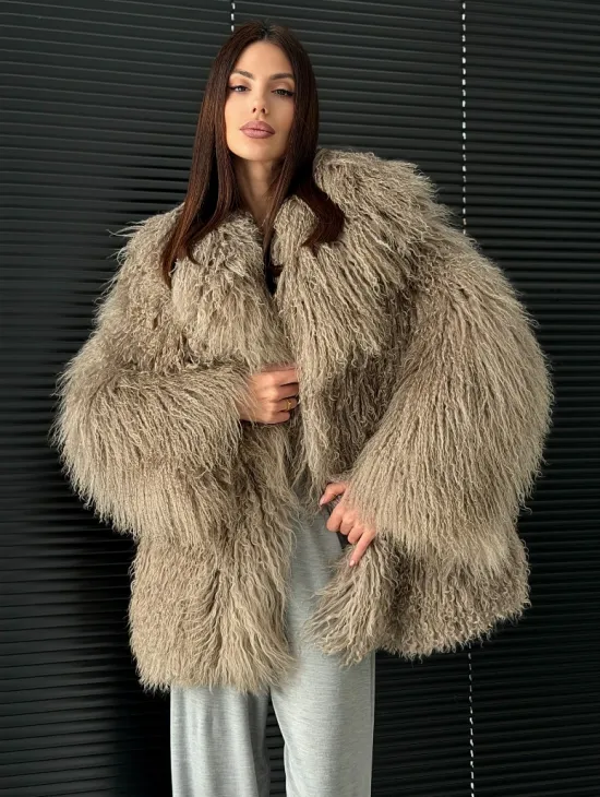 Полушубок из ламы - фото 0