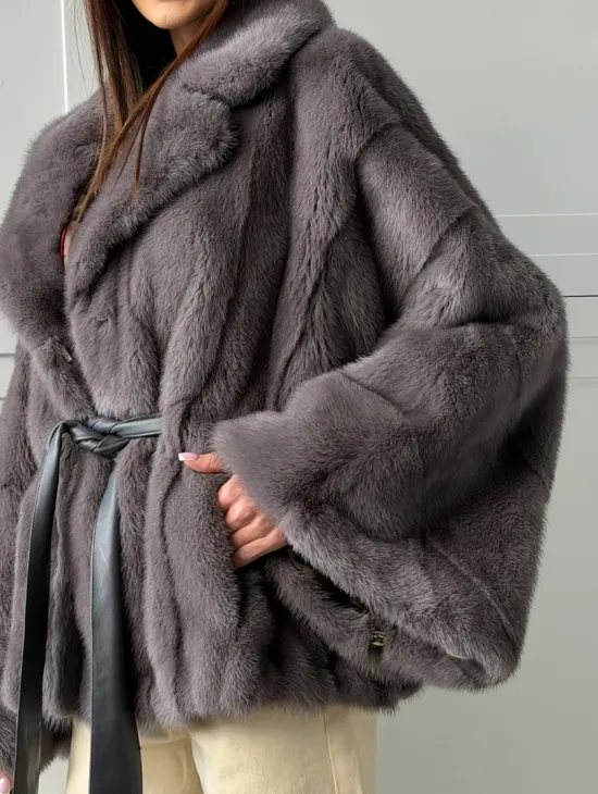 Автоледи норковая, модель -  «Летучая мышь» - фото 2