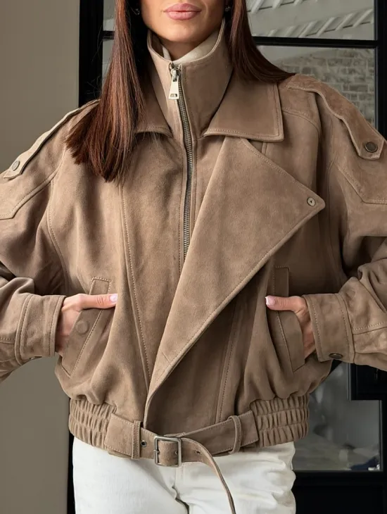 Куртка - бомбер весенняя оверсайз - фото 5