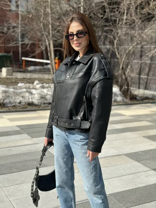 Косуха женская из натуральной кожи - фото 6